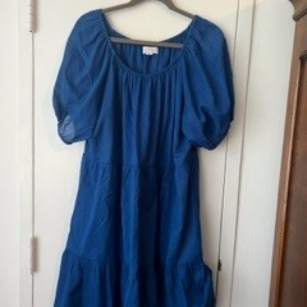 VELVET by GRAHAM AND SPENCER BLUE DRESS